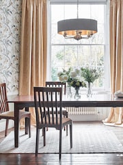 Laura Ashley Set of 2 Dark Chestnut Garrat Dining Chairs - Image 2 of 6