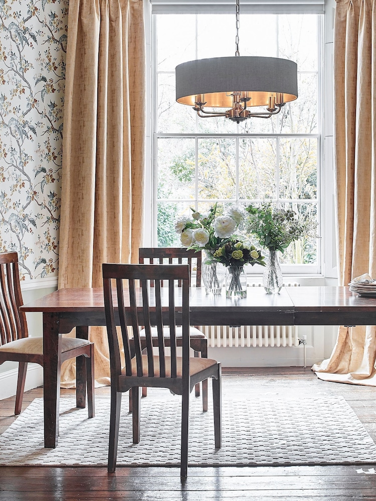 Laura Ashley Set of 2 Dark Chestnut Garrat Dining Chairs - Image 2 of 6