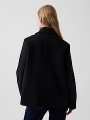 Gap Black Wool-Blend Peacoat - Image 2 of 5