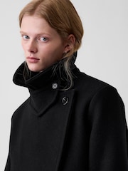 Gap Black Wool-Blend Peacoat - Image 4 of 5