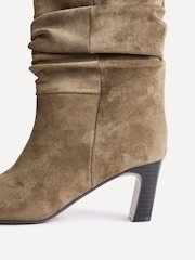 Linzi Natural Composed Ruched Ankle Boots - Image 5 of 5