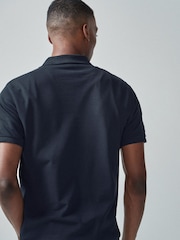 Blau & Marineblau - Schmale Passform - Piqué-Poloshirt Kurzarm - Image 2 of 5
