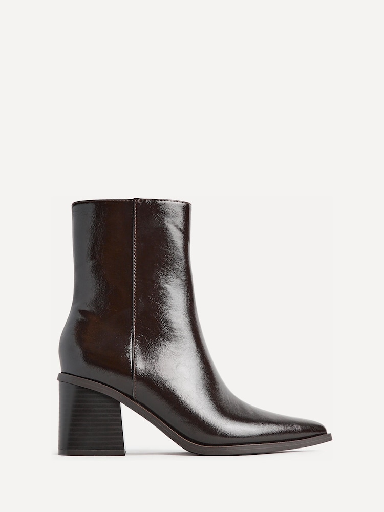 Linzi Brown Signal Block Heel Ankle Boots - Image 2 of 6 Linzi Brown Signal Block Heel Ankle Boots - Image 2 of 6