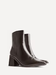 Linzi Brown Signal Block Heel Ankle Boots - Image 5 of 6