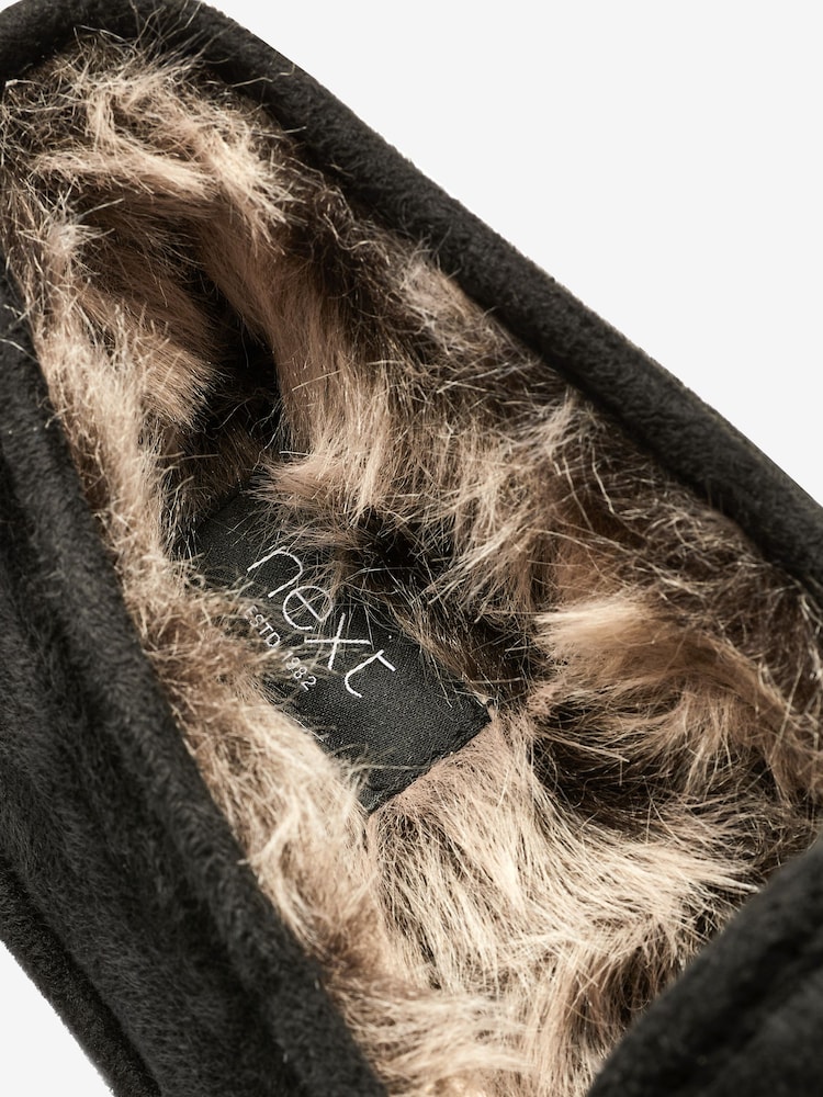 Black Closed Back Slippers - Image 5 of 5