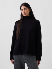 Gap Black Oversized Turtleneck Jumper - Image 1 of 3