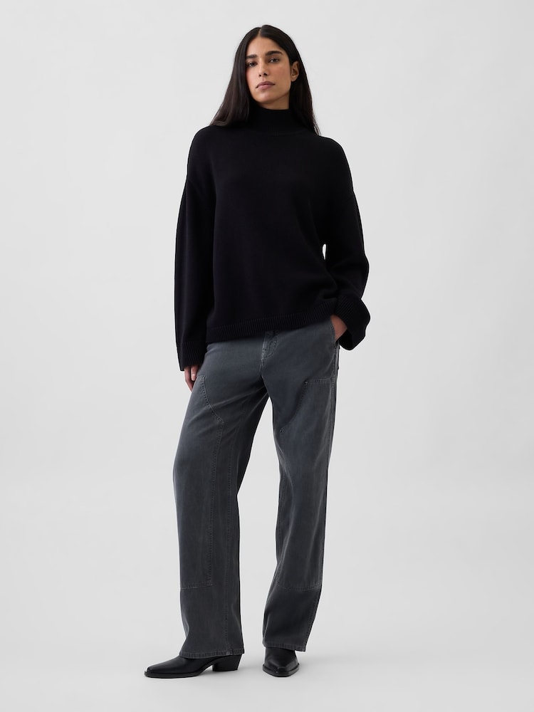 Gap Black Oversized Turtleneck Jumper - Image 3 of 3
