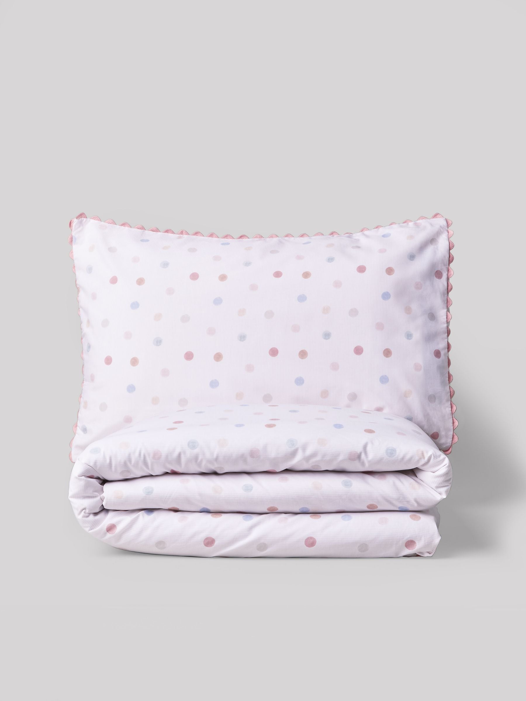 Pink polka dot pillowcase shop