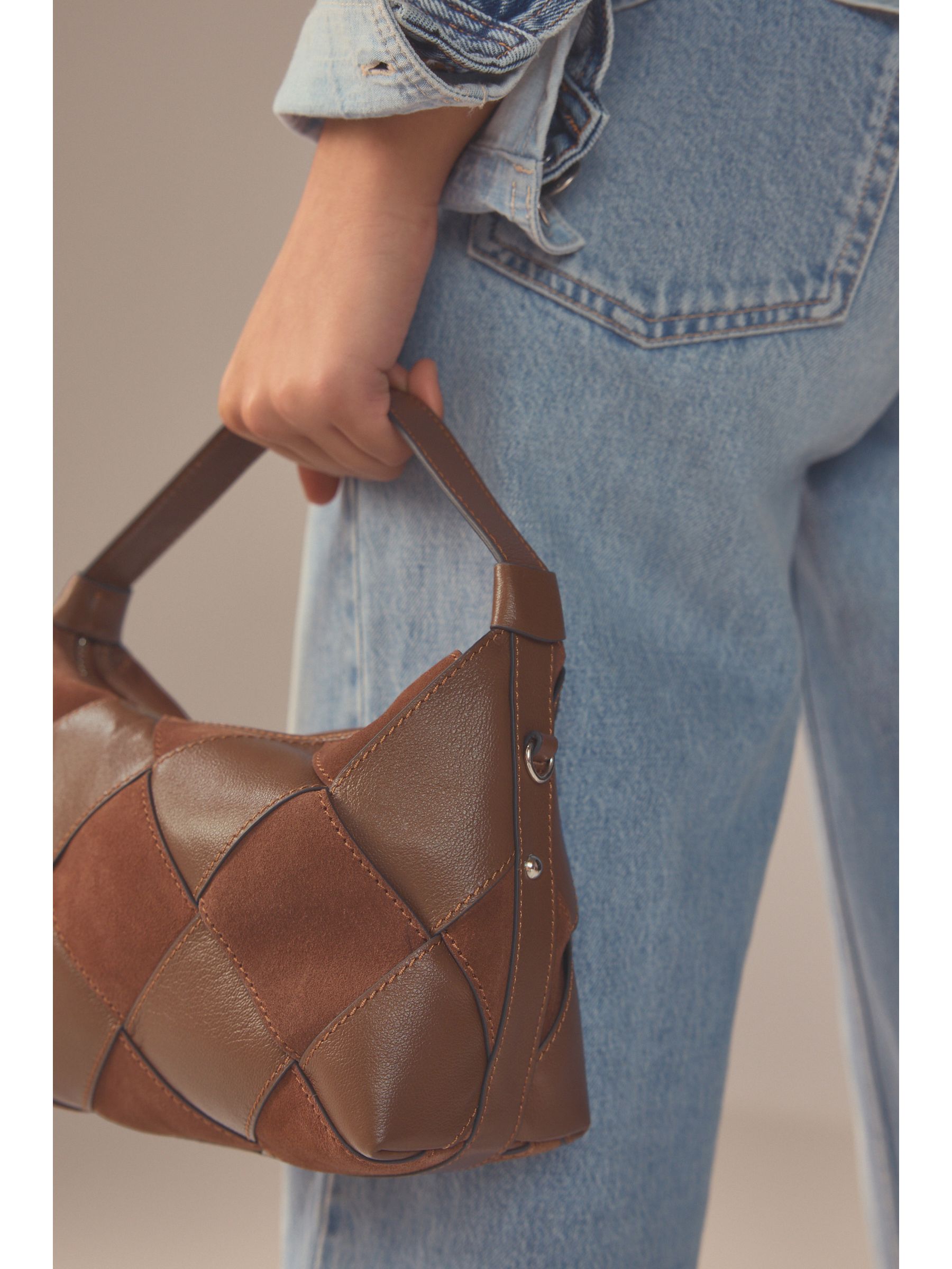 Buy Chocolate Brown Leather Mini Weave Cross-Body Bag from Next Luxembourg Buy Chocolate Brown Leather Mini Weave Cross-Body Bag from Next Luxembourg