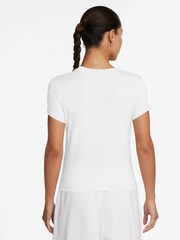 Nike White Chill Knit Mod Crop T-Shirt - Image 2 of 6