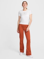 Nike White Chill Knit Mod Crop T-Shirt - Image 4 of 6