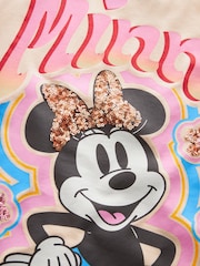 Neutral Oversized Sequin Minnie Mouse License T-Shirt (3-16yrs) - Image 8 of 8