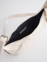 White Leather Sling Bag - Image 3 of 5