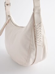 White Leather Sling Bag - Image 5 of 5