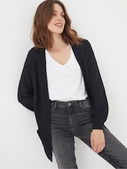 FatFace Black Hannah Edge To Edge Cardigan - Image 1 of 5