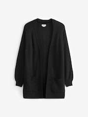 FatFace Black Hannah Edge To Edge Cardigan - Image 4 of 5