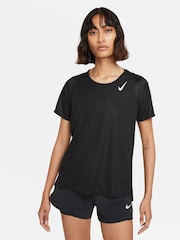 Nike Black Dri-FIT Race Short Sleeve Running Top - Image 1 of 6