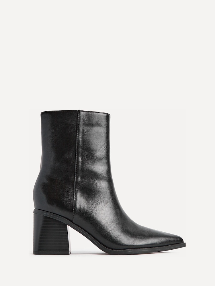 Linzi Black Signal Block Heel Ankle Boots - Image 2 of 6 Linzi Black Signal Block Heel Ankle Boots - Image 2 of 6
