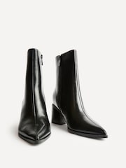 Linzi Black Signal Block Heel Ankle Boots - Image 3 of 6