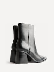 Linzi Black Signal Block Heel Ankle Boots - Image 5 of 6