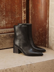 Linzi Black Signal Block Heel Ankle Boots - Image 6 of 6