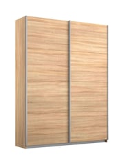Rauch Oak Cameron 1.3m Sliding Wood Semi Fitted Wardrobe - Image 2 of 4