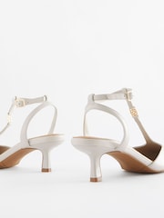 Bone Regular/Wide Fit Forever Comfort® With Motionflex Hardware T Bar Kitten Heels - Image 8 of 9