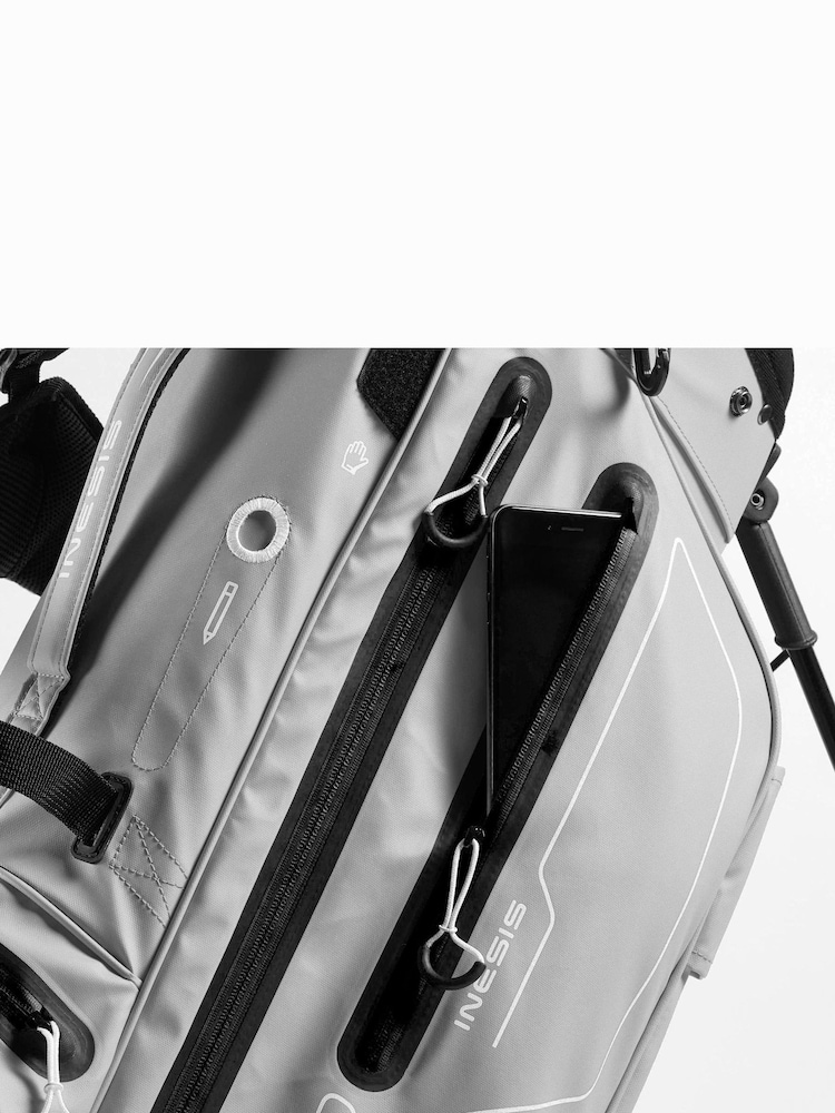 Decathlon Grey Waterproof Golf Stand Bag Inesis - Image 7 of 7