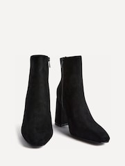 Linzi Black Romy Block Heel Ankle Boots - Image 4 of 5