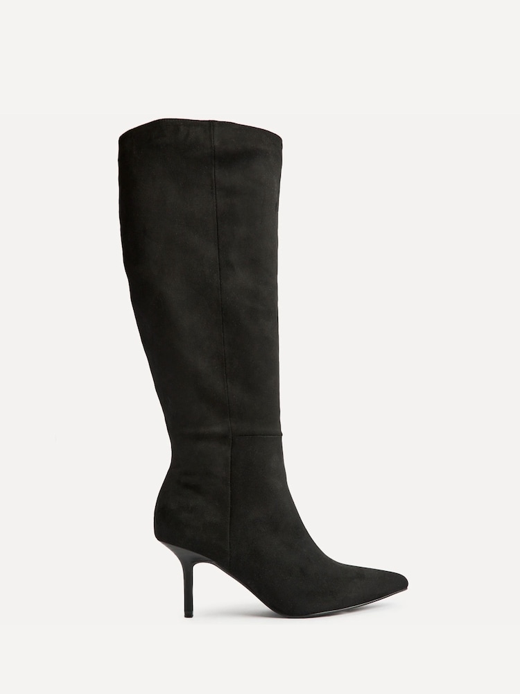 Linzi Black Define Stiletto High Leg Boots - Image 2 of 5 Linzi Black Define Stiletto High Leg Boots - Image 2 of 5