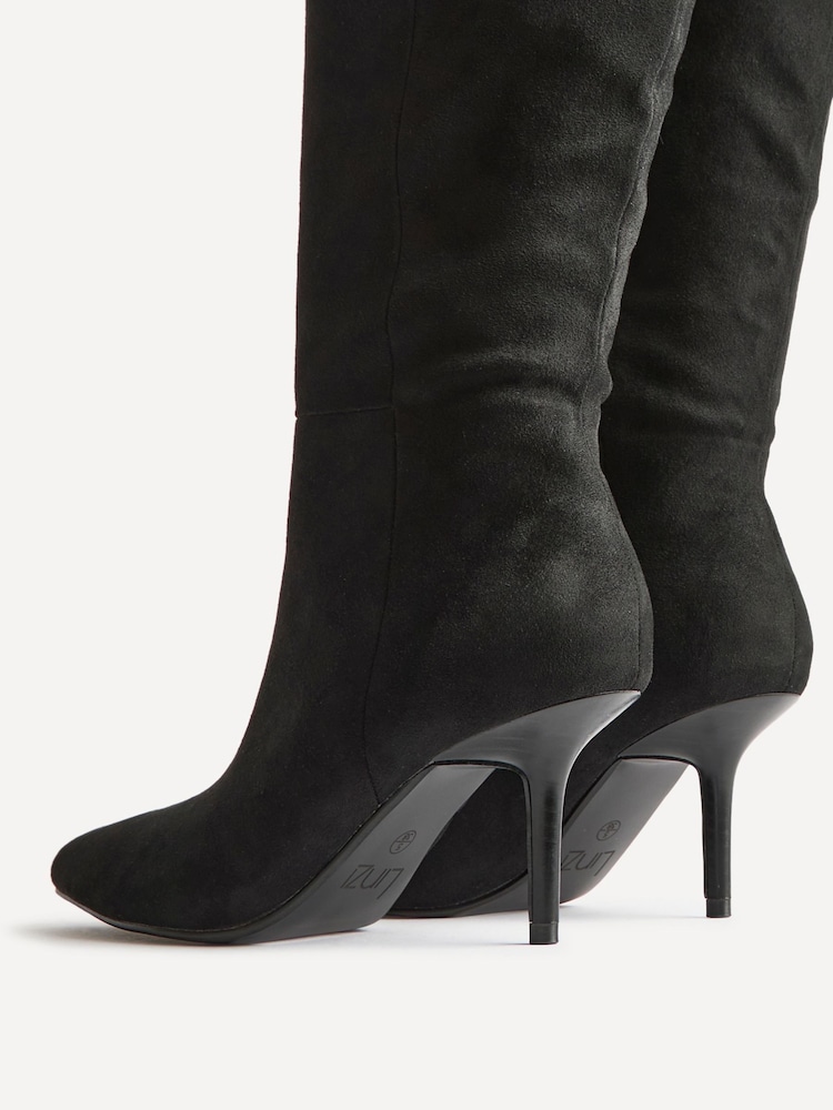 Linzi Black Define Stiletto High Leg Boots - Image 5 of 5 Linzi Black Define Stiletto High Leg Boots - Image 5 of 5