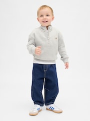 Gap Dark Wash Pull-on Barrel Jeans (6mths-5yrs) - Image 1 of 3