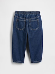 Gap Dark Wash Pull-on Barrel Jeans (6mths-5yrs) - Image 3 of 3