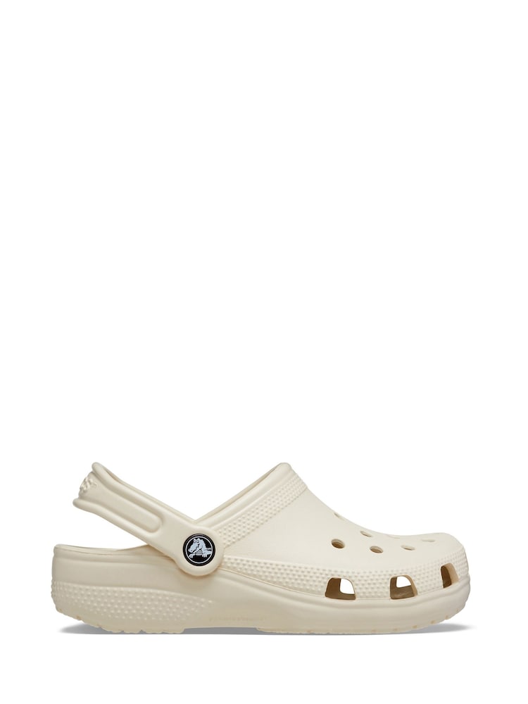 Crocs Cream Kids Unisex Classic Clogs - Image 1 of 8