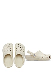 Crocs Cream Kids Unisex Classic Clogs - Image 3 of 8