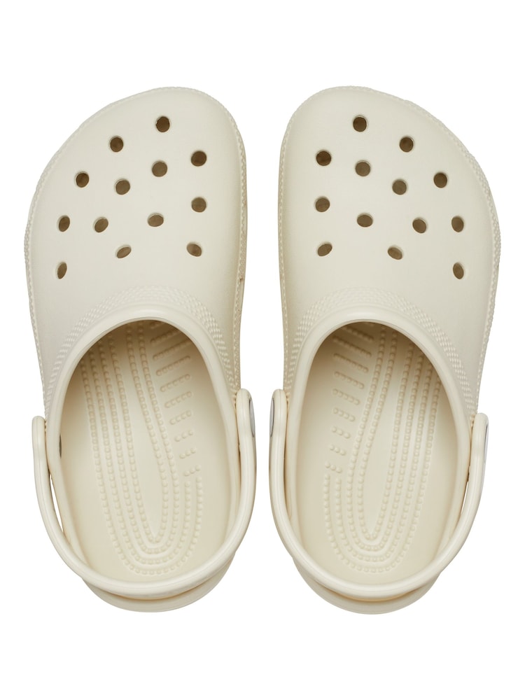 Crocs Cream Kids Unisex Classic Clogs - Image 5 of 8