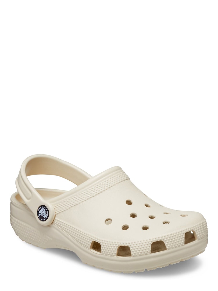 Crocs Cream Kids Unisex Classic Clogs - Image 7 of 8