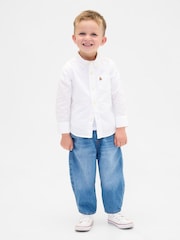 Gap Medium Wash Blue Pull-on Barrel Jeans (6mths-5yrs) - Image 1 of 3