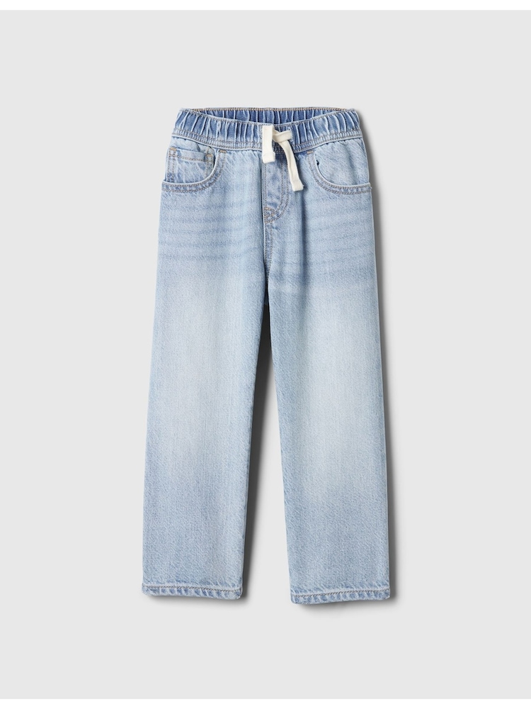 Gap Light Wash UltraSoft Pull-On Baggy Jeans (6mths-5yrs) - Image 1 of 3