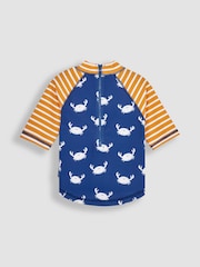 JoJo Maman Bébé Blue Crab UPF 50 2-Piece Sun Protection Suit - Image 3 of 5