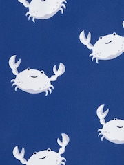 JoJo Maman Bébé Blue Crab UPF 50 2-Piece Sun Protection Suit - Image 5 of 5