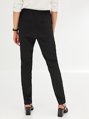 Black Tailored Elastic Back Skinny Trousers - Image 3 of 6