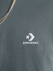 Converse Grey 100% Cotton Star Chevron T-Shirt - Image 5 of 5