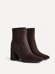 Linzi Brown Romy Block Heel Ankle Boots - Image 3 of 5