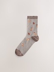 Autumn Hamish The Highland Cow Ankle Socks 5 Pack - Image 3 of 8