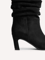Linzi Black Composed Ruched Ankle Boots - Image 5 of 5