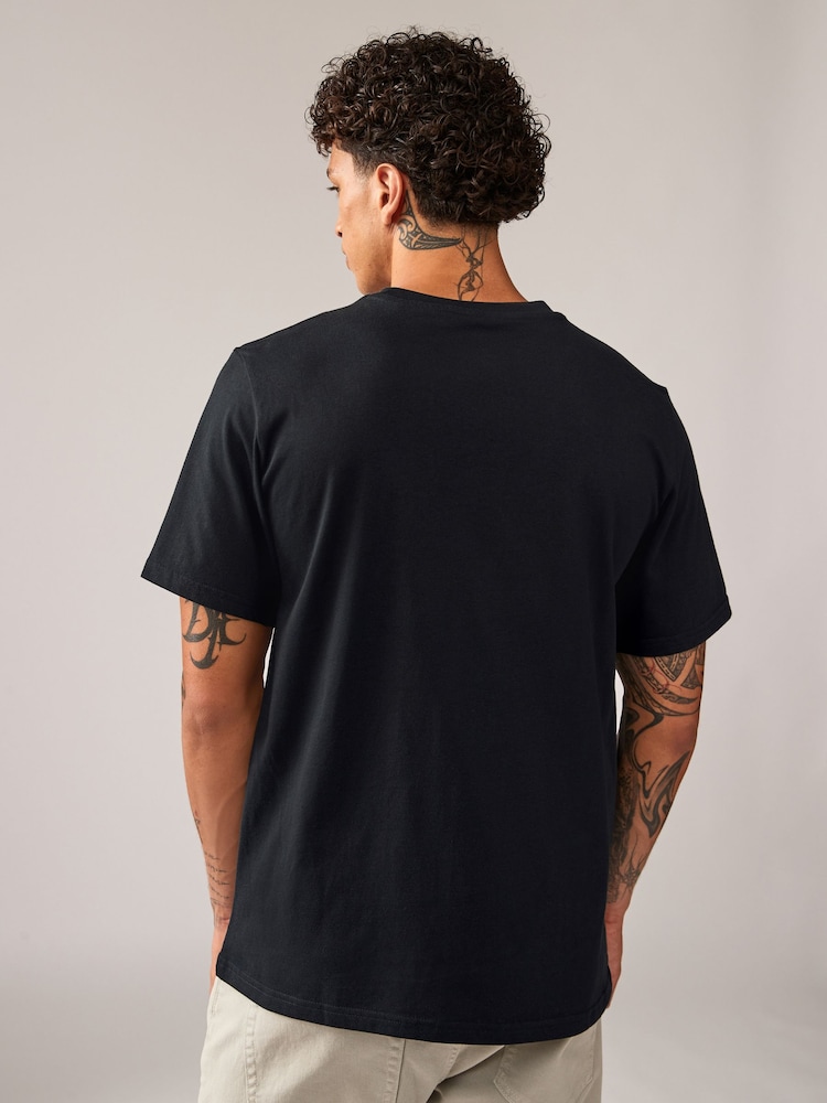Converse Black Stitch Camo 100% Cotton T-Shirt - Image 2 of 4