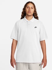 Nike White Club Short Sleeve Polo Shirt - Image 1 of 9