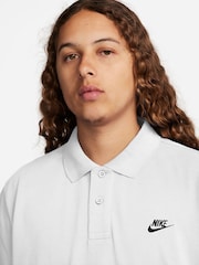 Nike White Club Short Sleeve Polo Shirt - Image 3 of 9