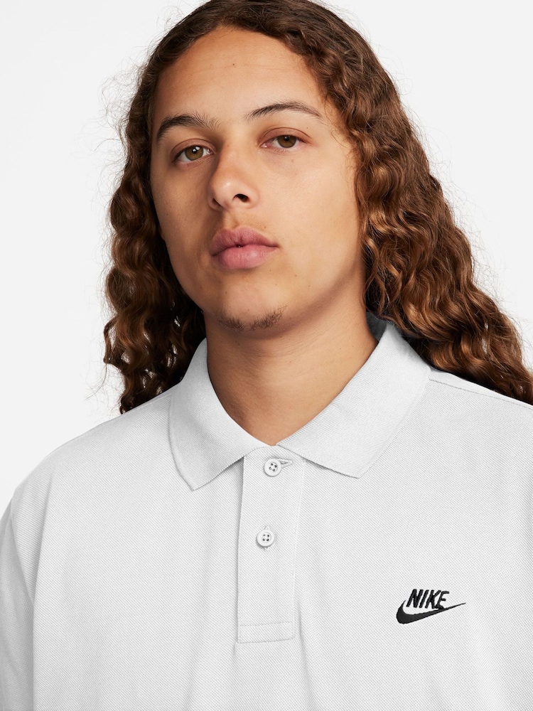 Nike White Club Short Sleeve Polo Shirt - Image 3 of 9